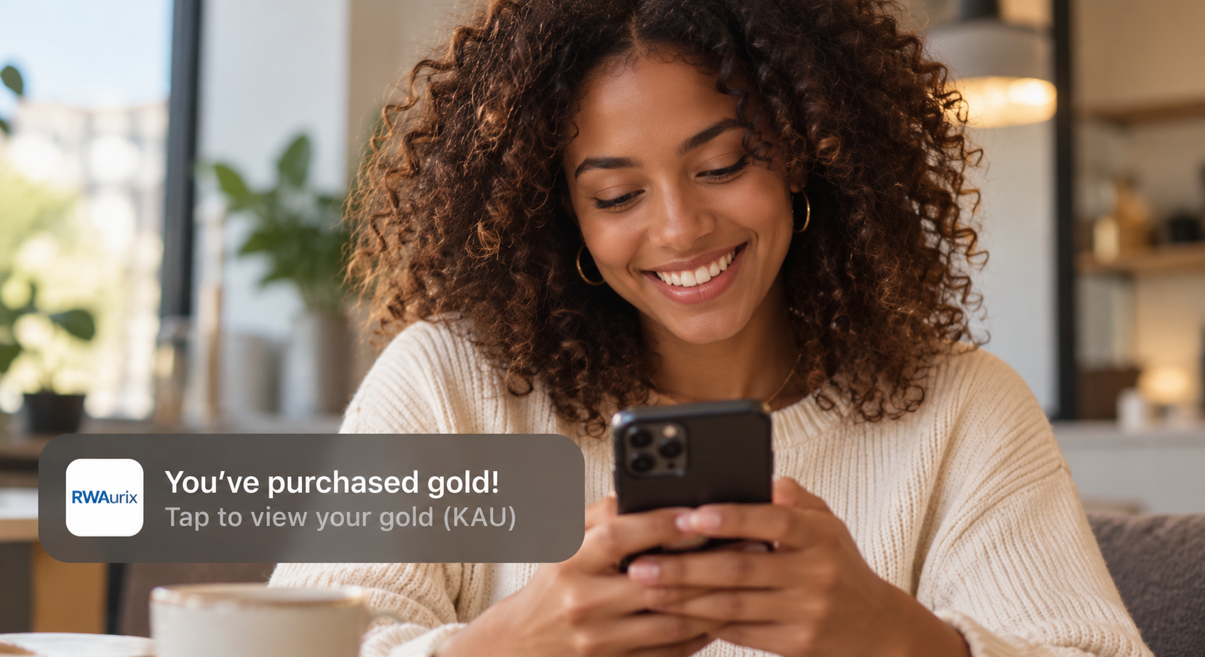 Digital gold access on a mobile device